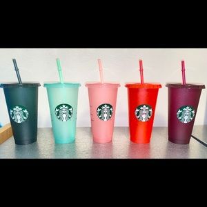 Starbucks glitter cold cups